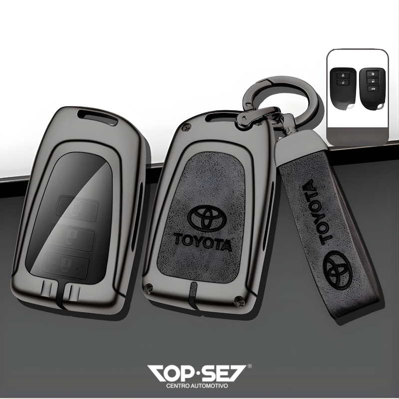 Capa de Chave Metálica Universal TopSet Armor Series™ + Chaveiro Elegante (Chave compatível na foto)