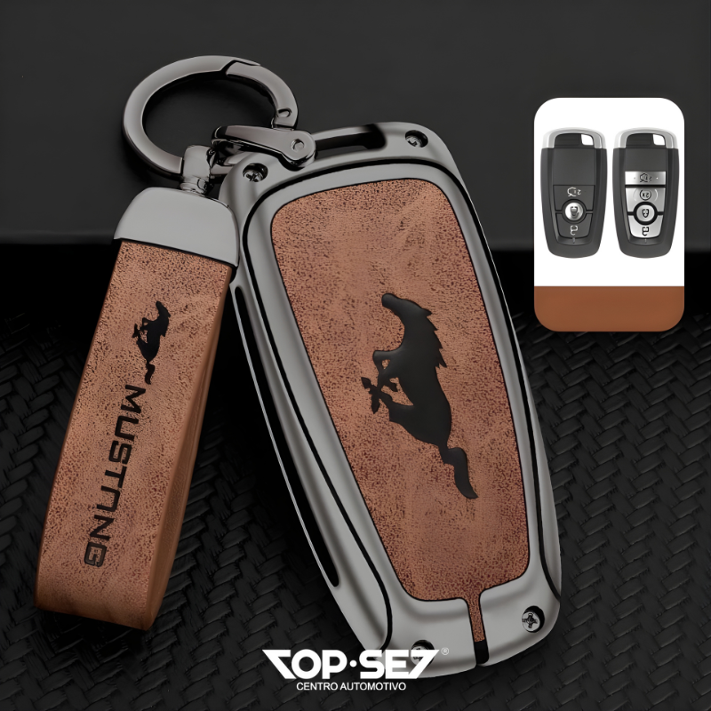Capa de Chave Metálica Universal TopSet Armor Series™ + Chaveiro Elegante (Chave compatível na foto)