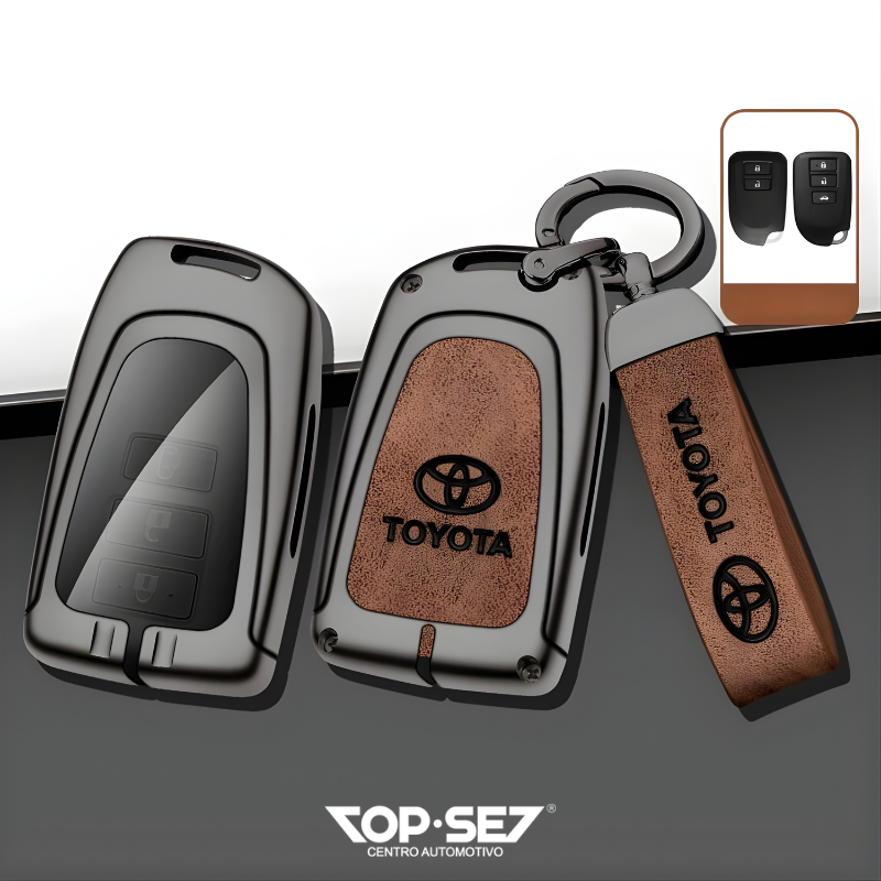 Capa de Chave Metálica Universal TopSet Armor Series™ + Chaveiro Elegante (Chave compatível na foto)