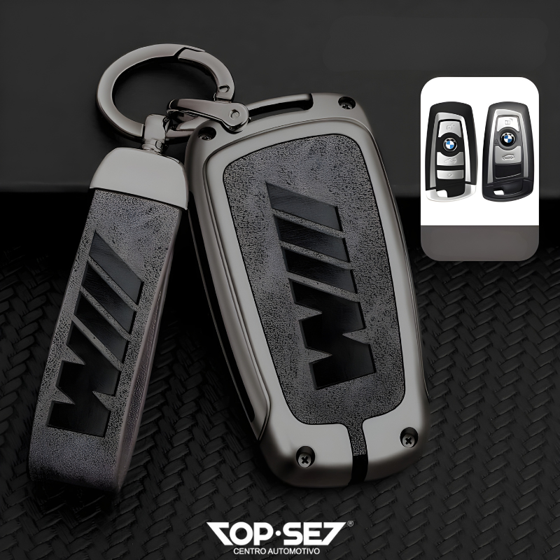 Capa de Chave Metálica Universal TopSet Armor Series™ + Chaveiro Elegante (Chave compatível na foto)