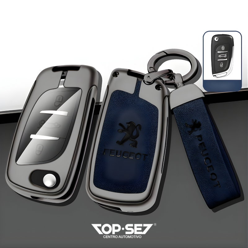 Capa de Chave Metálica Universal TopSet Armor Series™ + Chaveiro Elegante (Chave compatível na foto)
