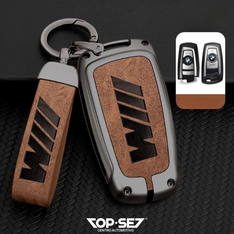 Capa de Chave Metálica Universal TopSet Armor Series™ + Chaveiro Elegante (Chave compatível na foto)