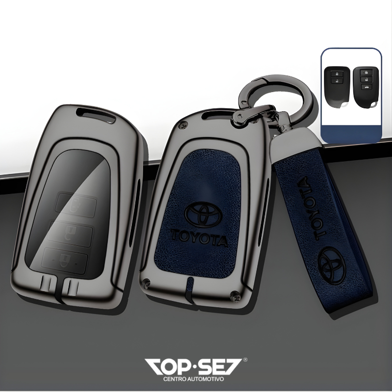 Capa de Chave Metálica Universal TopSet Armor Series™ + Chaveiro Elegante (Chave compatível na foto)