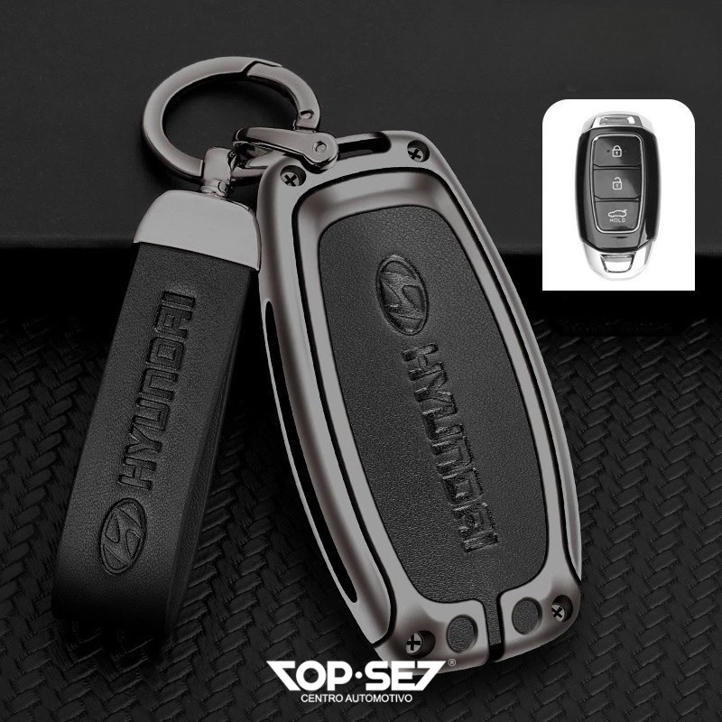 Capa de Chave Metálica Universal TopSet Armor Series™ + Chaveiro Elegante (Chave compatível na foto)
