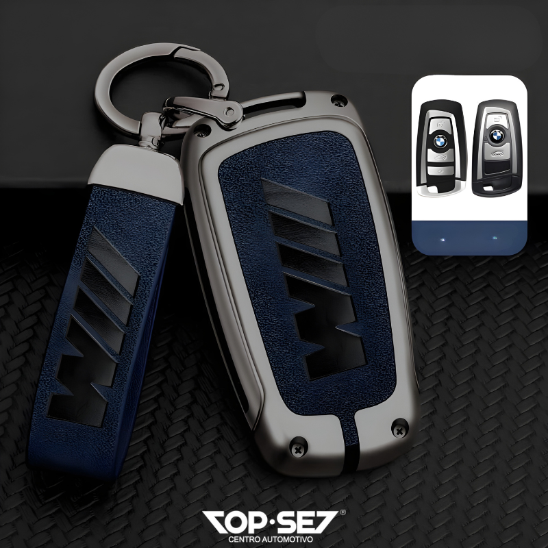Capa de Chave Metálica Universal TopSet Armor Series™ + Chaveiro Elegante (Chave compatível na foto)