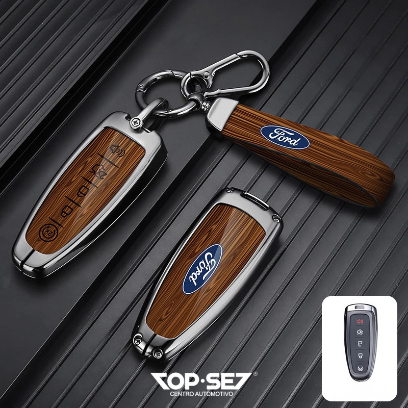Capa de Chave Metálica Universal TopSet Armor Series™ + Chaveiro Elegante (Chave compatível na foto)