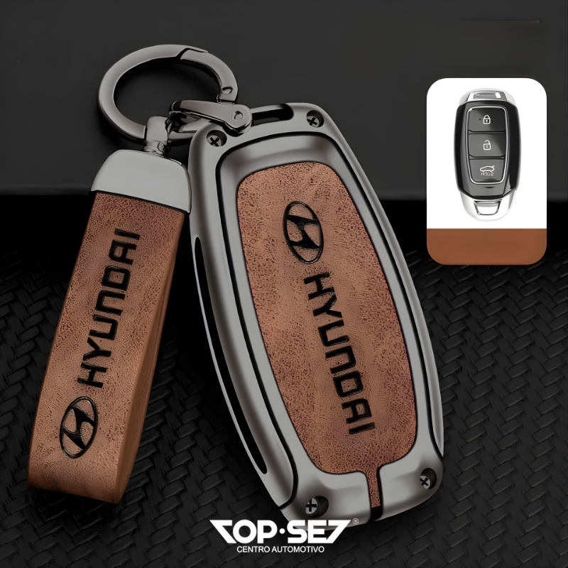 Capa de Chave Metálica Universal TopSet Armor Series™ + Chaveiro Elegante (Chave compatível na foto)