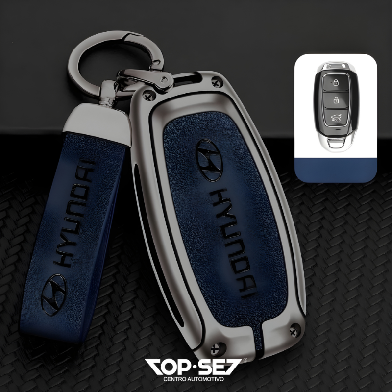 Capa de Chave Metálica Universal TopSet Armor Series™ + Chaveiro Elegante (Chave compatível na foto)