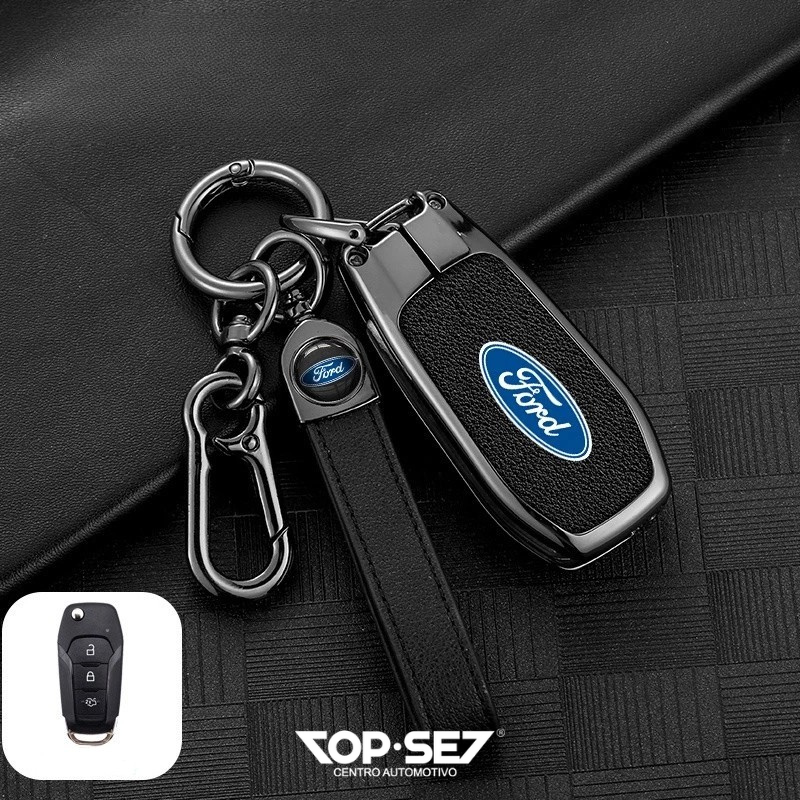 Capa de Chave Metálica Universal TopSet Armor Series™ + Chaveiro Elegante (Chave compatível na foto)