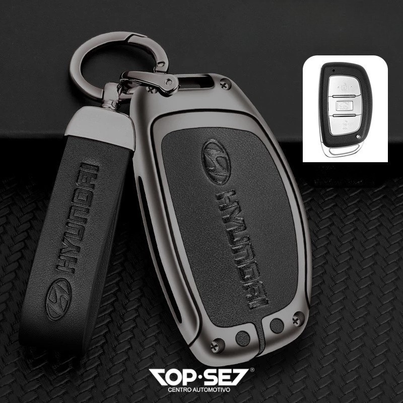 Capa de Chave Metálica Universal TopSet Armor Series™ + Chaveiro Elegante (Chave compatível na foto)