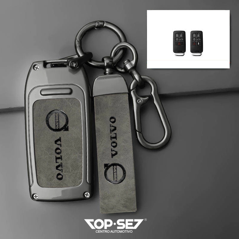 Capa de Chave Metálica Universal TopSet Armor Series™ + Chaveiro Elegante (Chave compatível na foto)