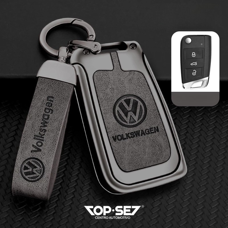 Capa de Chave Metálica Universal TopSet Armor Series™ + Chaveiro Elegante (Chave compatível na foto)