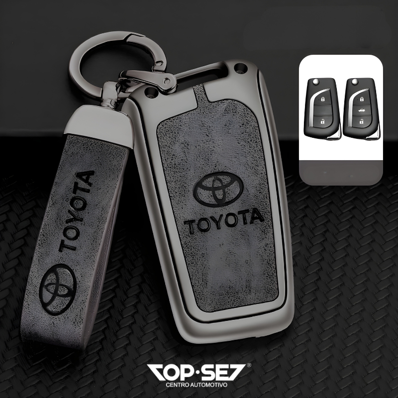 Capa de Chave Metálica Universal TopSet Armor Series™ + Chaveiro Elegante (Chave compatível na foto)