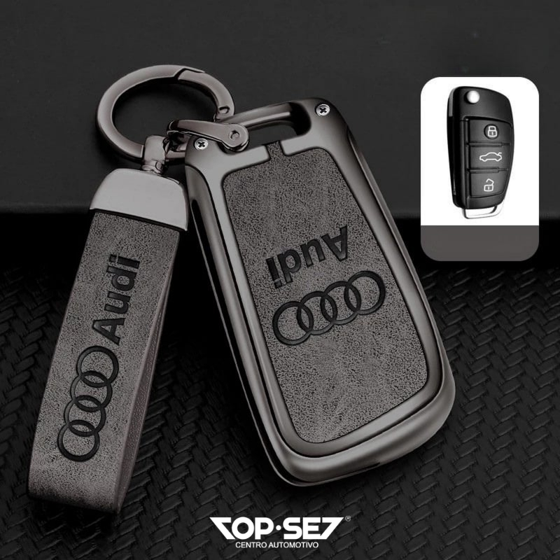 Capa de Chave Metálica Universal TopSet Armor Series™ + Chaveiro Elegante (Chave compatível na foto)