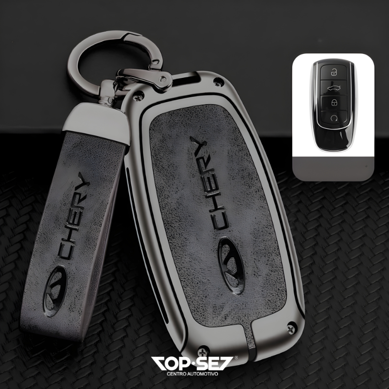 Capa de Chave Metálica Universal TopSet Armor Series™ + Chaveiro Elegante (Chave compatível na foto)