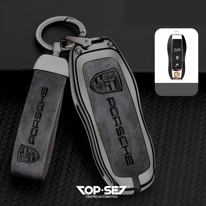 Capa de Chave Metálica Universal TopSet Armor Series™ + Chaveiro Elegante (Chave compatível na foto)