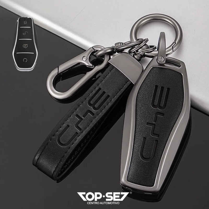 Capa de Chave Metálica Universal TopSet Armor Series™ + Chaveiro Elegante (Chave compatível na foto)