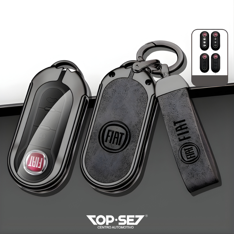 Capa de Chave Metálica Universal TopSet Armor Series™ + Chaveiro Elegante (Chave compatível na foto)