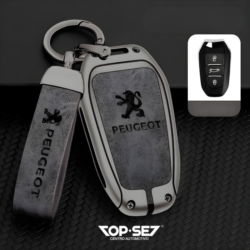 Capa de Chave Metálica Universal TopSet Armor Series™ + Chaveiro Elegante (Chave compatível na foto)