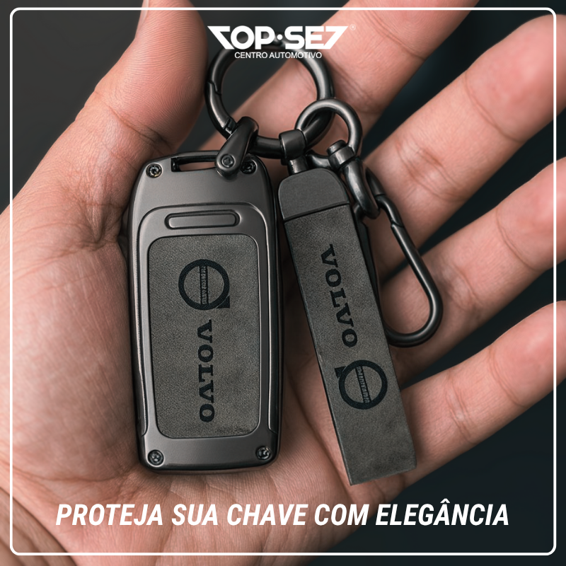 Capa de Chave Metálica Universal TopSet Armor Series™ + Chaveiro Elegante (Chave compatível na foto)
