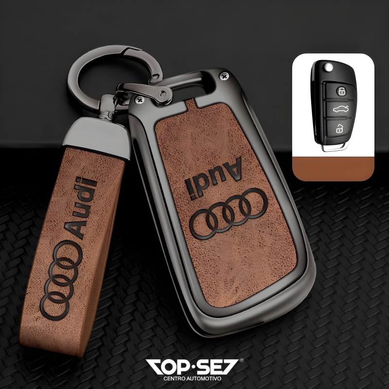 Capa de Chave Metálica Universal TopSet Armor Series™ + Chaveiro Elegante (Chave compatível na foto)