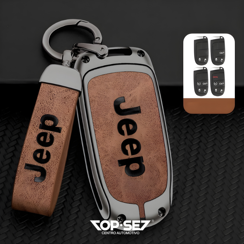 Capa de Chave Metálica Universal TopSet Armor Series™ + Chaveiro Elegante (Chave compatível na foto)