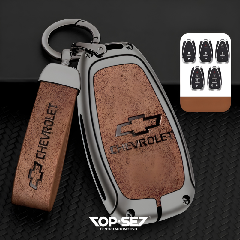 Capa de Chave Metálica Universal TopSet Armor Series™ + Chaveiro Elegante (Chave compatível na foto)