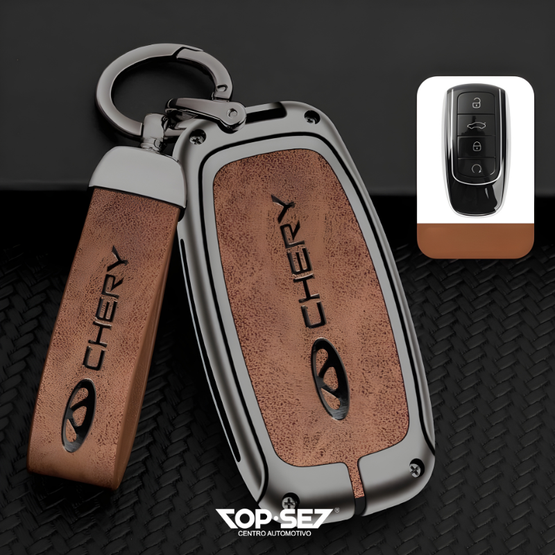 Capa de Chave Metálica Universal TopSet Armor Series™ + Chaveiro Elegante (Chave compatível na foto)