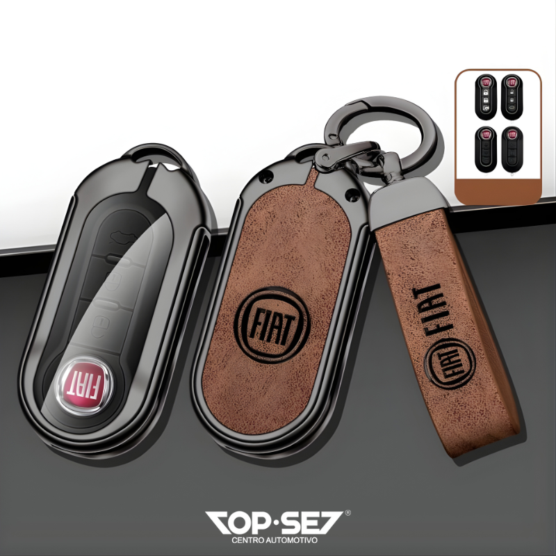 Capa de Chave Metálica Universal TopSet Armor Series™ + Chaveiro Elegante (Chave compatível na foto)