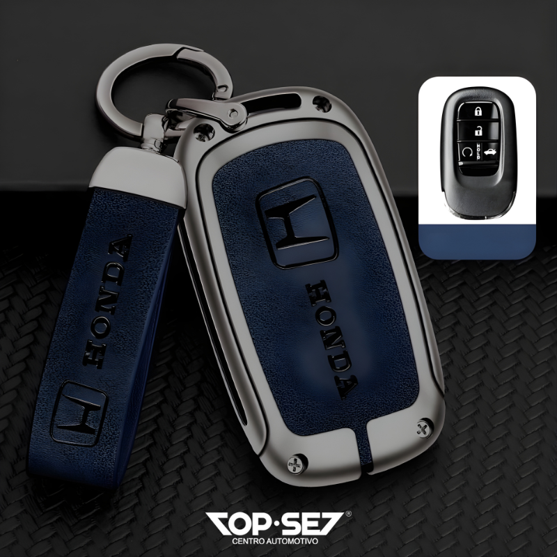 Capa de Chave Metálica Universal TopSet Armor Series™ + Chaveiro Elegante (Chave compatível na foto)