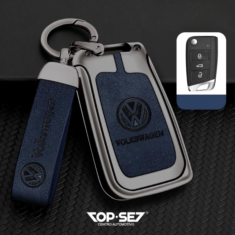 Capa de Chave Metálica Universal TopSet Armor Series™ + Chaveiro Elegante (Chave compatível na foto)