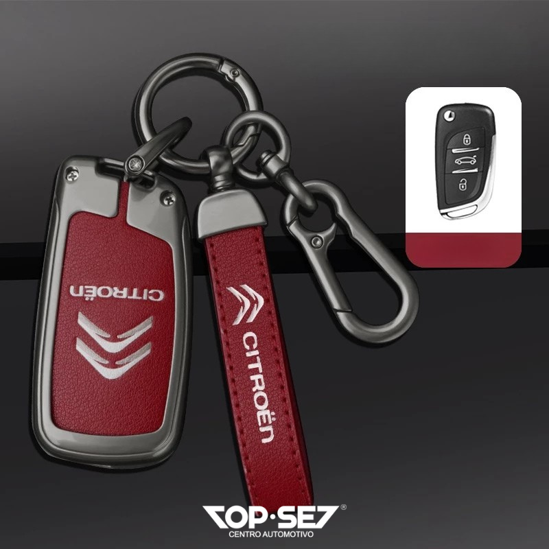 Capa de Chave Metálica Universal TopSet Armor Series™ + Chaveiro Elegante (Chave compatível na foto)