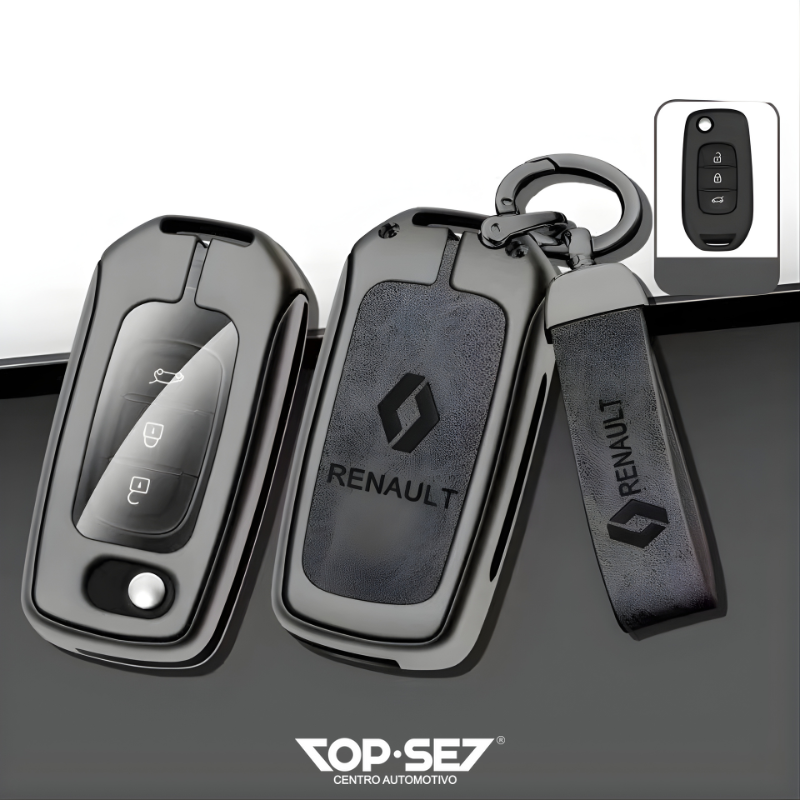 Capa de Chave Metálica Universal TopSet Armor Series™ + Chaveiro Elegante (Chave compatível na foto)