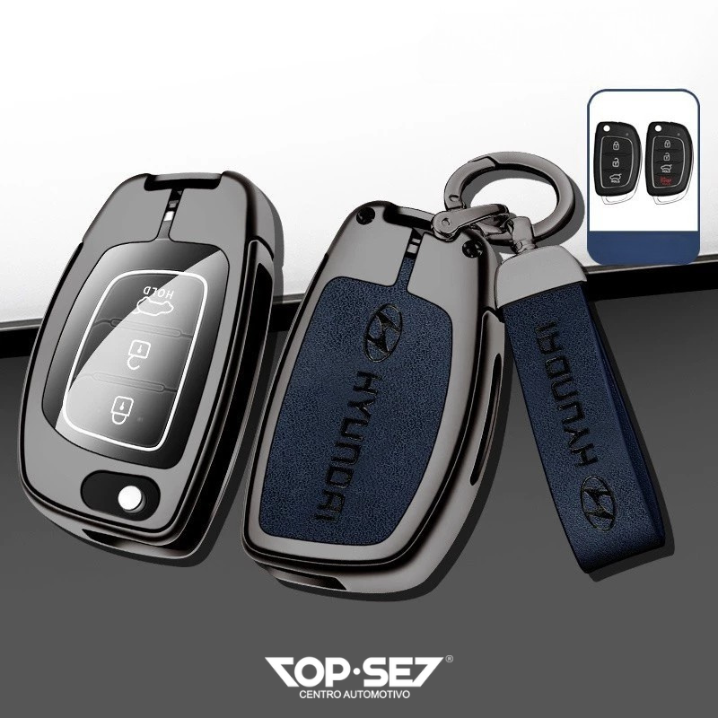 Capa de Chave Metálica Universal TopSet Armor Series™ + Chaveiro Elegante (Chave compatível na foto)