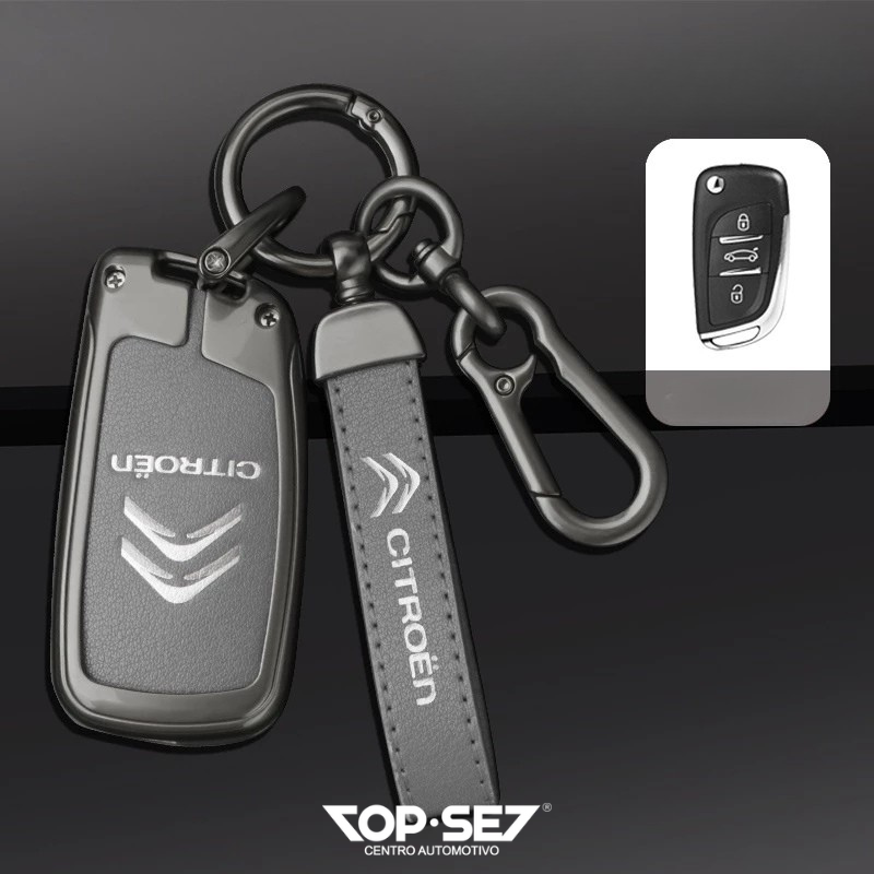 Capa de Chave Metálica Universal TopSet Armor Series™ + Chaveiro Elegante (Chave compatível na foto)