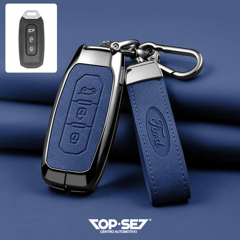 Capa de Chave Metálica Universal TopSet Armor Series™ + Chaveiro Elegante (Chave compatível na foto)