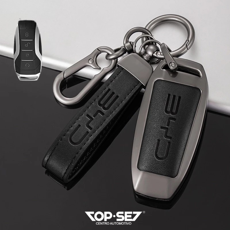 Capa de Chave Metálica Universal TopSet Armor Series™ + Chaveiro Elegante (Chave compatível na foto)