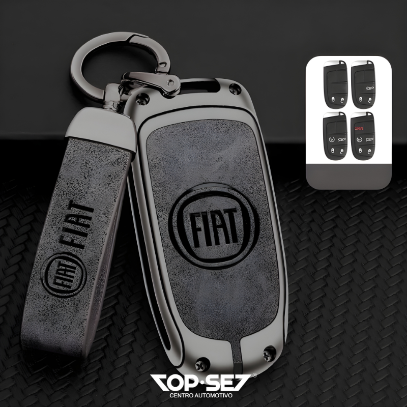 Capa de Chave Metálica Universal TopSet Armor Series™ + Chaveiro Elegante (Chave compatível na foto)