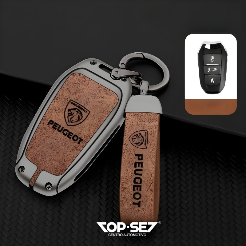 Capa de Chave Metálica Universal TopSet Armor Series™ + Chaveiro Elegante (Chave compatível na foto)