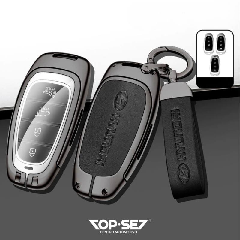 Capa de Chave Metálica Universal TopSet Armor Series™ + Chaveiro Elegante (Chave compatível na foto)