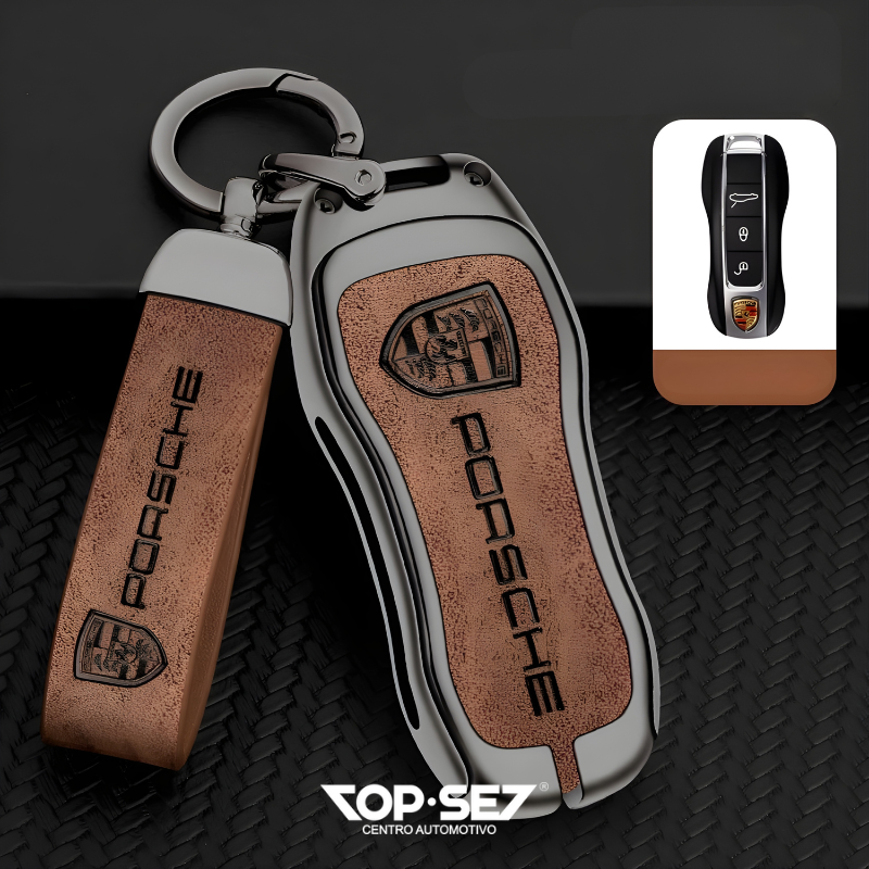 Capa de Chave Metálica Universal TopSet Armor Series™ + Chaveiro Elegante (Chave compatível na foto)