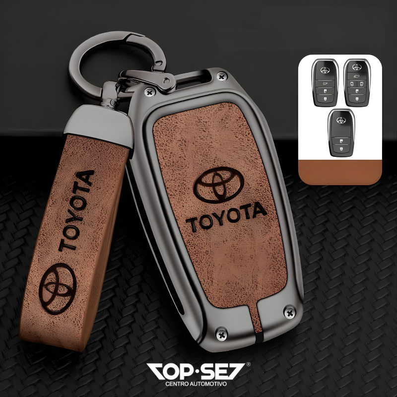 Capa de Chave Metálica Universal TopSet Armor Series™ + Chaveiro Elegante (Chave compatível na foto)