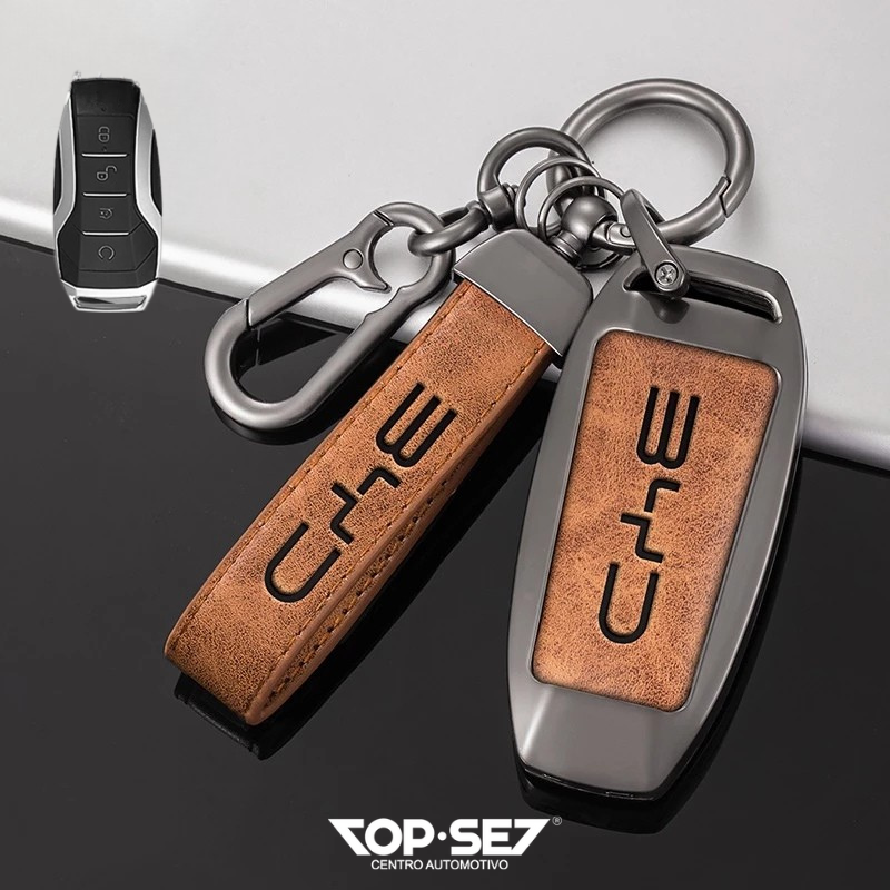 Capa de Chave Metálica Universal TopSet Armor Series™ + Chaveiro Elegante (Chave compatível na foto)