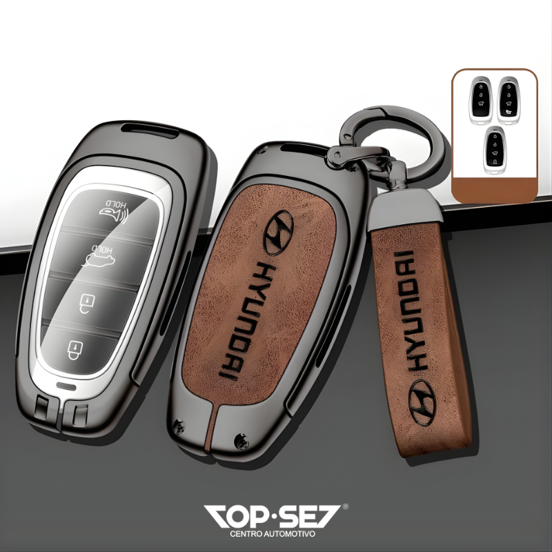 Capa de Chave Metálica Universal TopSet Armor Series™ + Chaveiro Elegante (Chave compatível na foto)