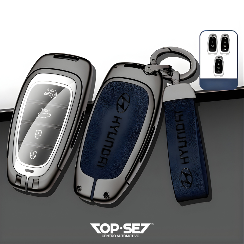 Capa de Chave Metálica Universal TopSet Armor Series™ + Chaveiro Elegante (Chave compatível na foto)