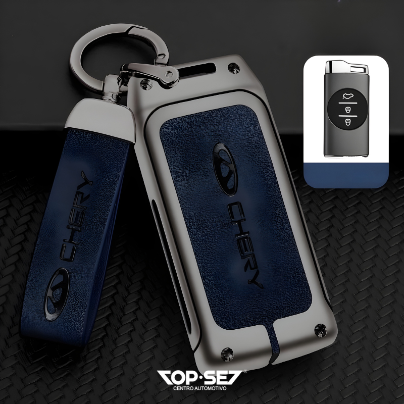 Capa de Chave Metálica Universal TopSet Armor Series™ + Chaveiro Elegante (Chave compatível na foto)
