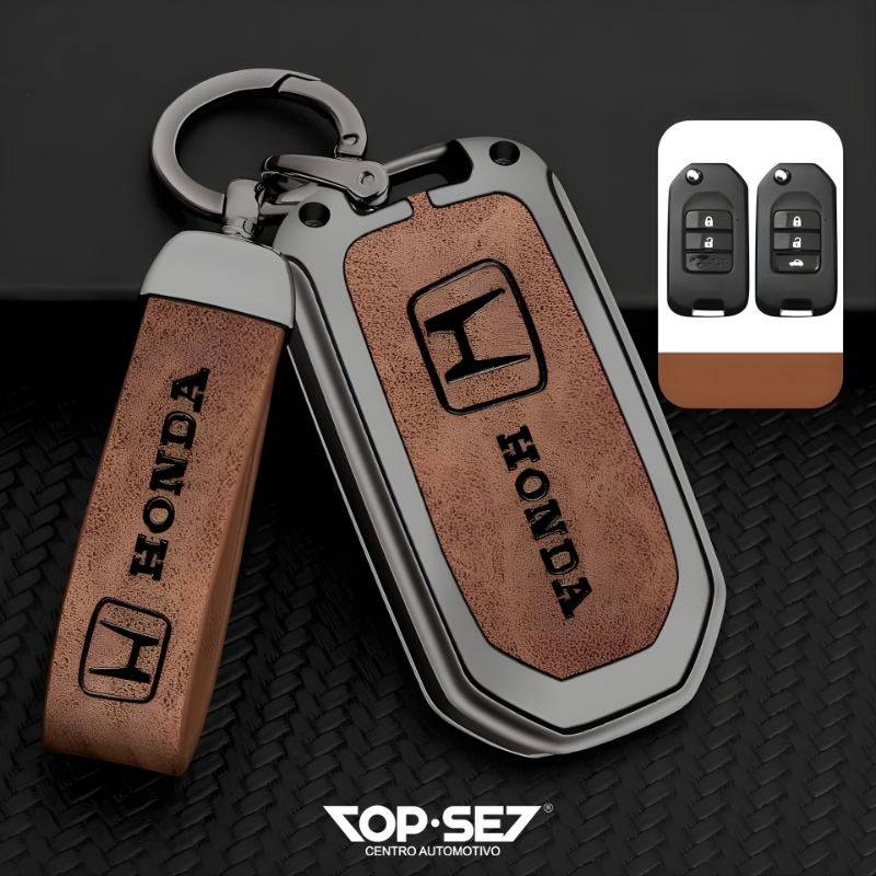 Capa de Chave Metálica Universal TopSet Armor Series™ + Chaveiro Elegante (Chave compatível na foto)