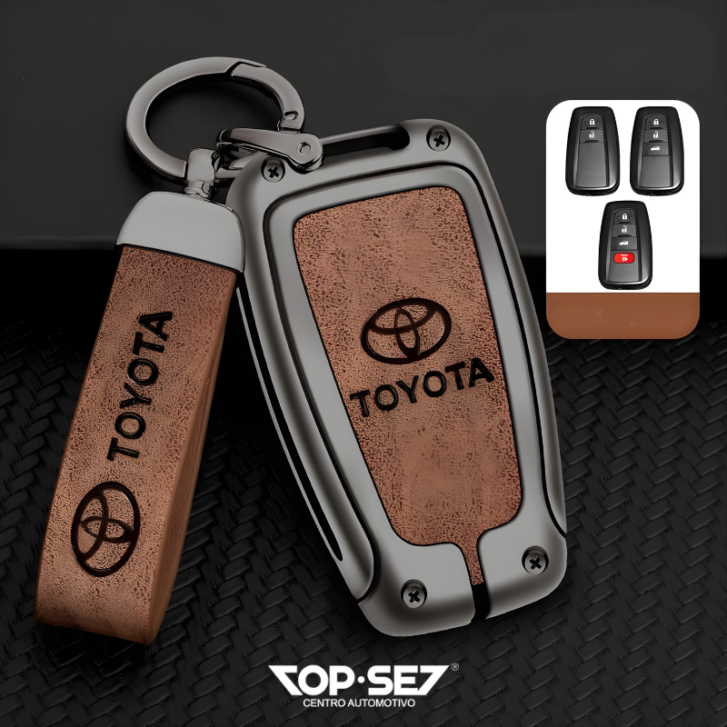 Capa de Chave Metálica Universal TopSet Armor Series™ + Chaveiro Elegante (Chave compatível na foto)