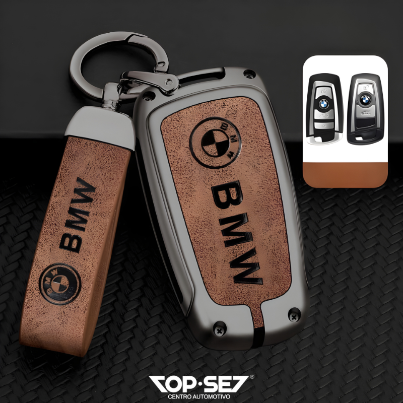 Capa de Chave Metálica Universal TopSet Armor Series™ + Chaveiro Elegante (Chave compatível na foto)