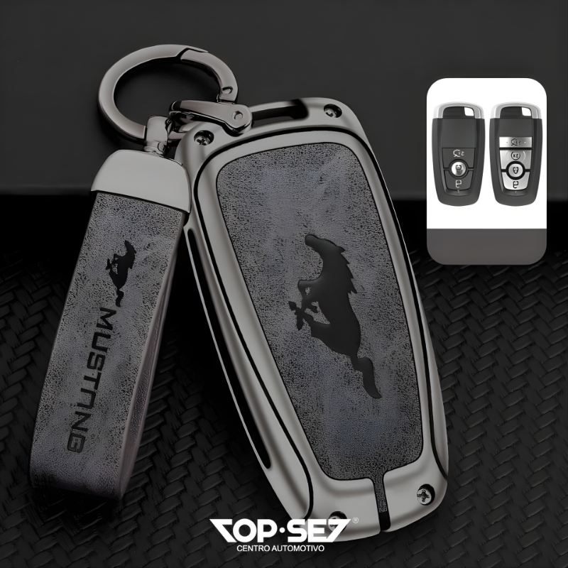 Capa de Chave Metálica Universal TopSet Armor Series™ + Chaveiro Elegante (Chave compatível na foto)